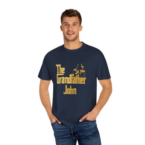 The Grandfather Custom Name T-shirt - 100% Grandpa Premium Heavy Cotton - All Sizes - Image 3