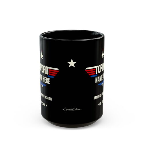 Top DAD Custom Name & Est. Year Mug - Birthday, Fathers Day Coffee Cup, 11 or 15oz - Image 2