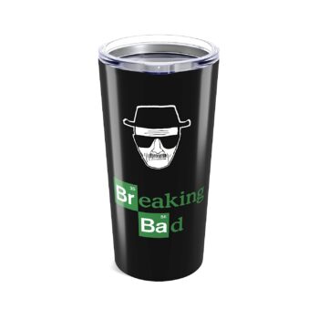 Breaking Bad Tumbler & Custom back Text - with Lid - Stainless Steel Funny Cup 20oz