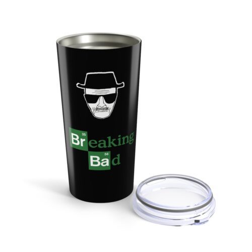 Breaking Bad Tumbler & Custom back Text - with Lid - Stainless Steel Funny Cup 20oz - Image 5