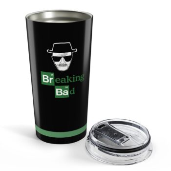 Breaking Bad Tumbler & Custom back Text - with Lid - Stainless Steel Funny Cup 20oz