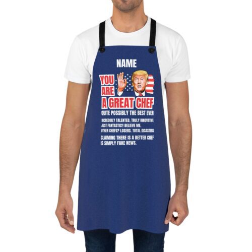 Great Chef & Custom Name - Funny Apron Adjustable - Unisex