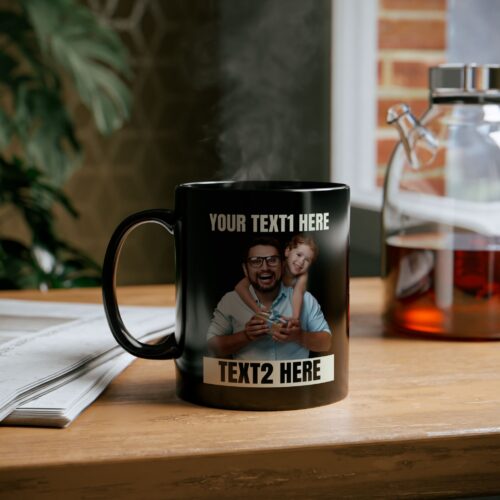 Your Photo & Text Mug - Personalized Custom Gift Coffee Cup - Image 4