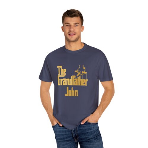 The Grandfather Custom Name T-shirt - 100% Grandpa Premium Heavy Cotton - All Sizes - Image 7