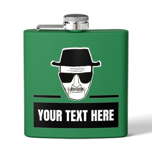 Breaking Bad & Custom Text - Stainless Steel Flask, 6oz - Image 4