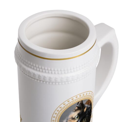 Dog or Cat Dad, Mom Custom Photo & Text  Beer Stein -  Mug 22oz - Image 5