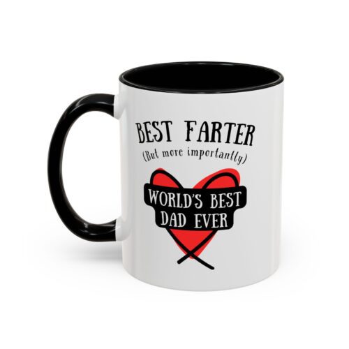 Funny Mug for Dad & Back Custom Text -  Best Farter  Coffee Cup - Image 3