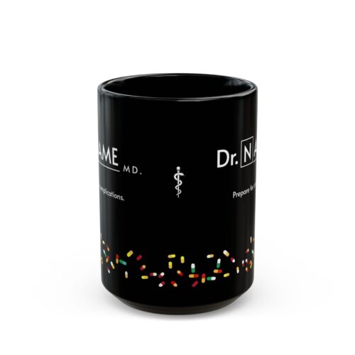 Personalized Dr. Name  Mug - Doctor Custom Gift - Medical Text Coffee Mug 11oz, 15oz - Image 2