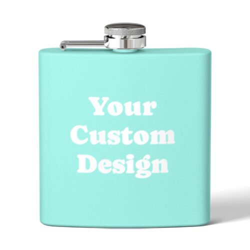Your Custom Design - Personalized Stainless Steel Flask, 8 colors, 6oz - Image 9