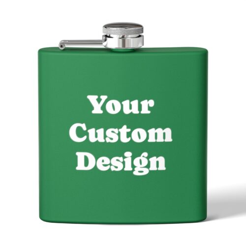 Your Custom Design - Personalized Stainless Steel Flask, 8 colors, 6oz - Image 8