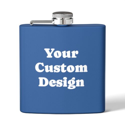 Your Custom Design - Personalized Stainless Steel Flask, 8 colors, 6oz - Image 10