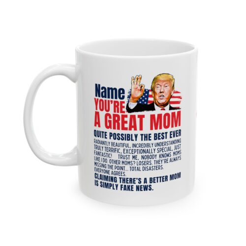 Great MOM & Custom Name Mug - Funny Mother's Day Coffee Cup 11oz,15oz - Image 5