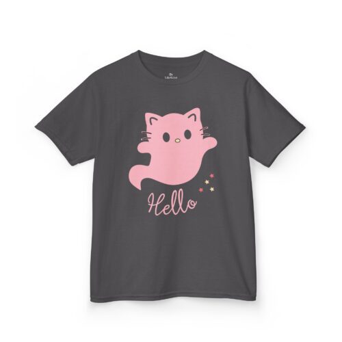 Kitty T-shirt Kids Heavy Cotton Tee - 5 sizes - Image 7