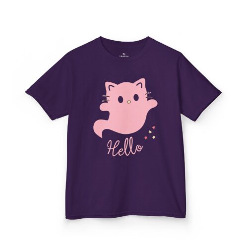Kitty T-shirt Kids Heavy Cotton Tee - 5 sizes - Image 5