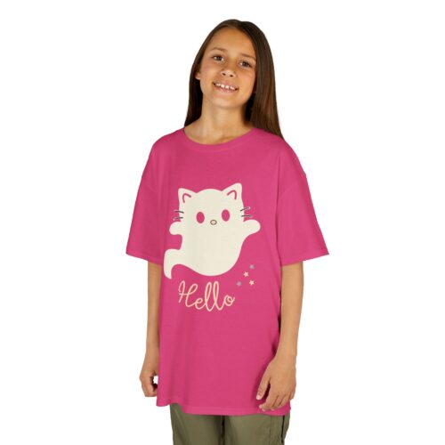 Kitty T-shirt Kids Heavy Cotton Tee - 5 sizes - Image 6