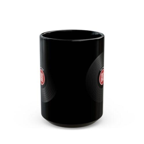 Custom QR Code Mug - Add your own URL - Playlist, Music, Black Coffee Cup - Image 3