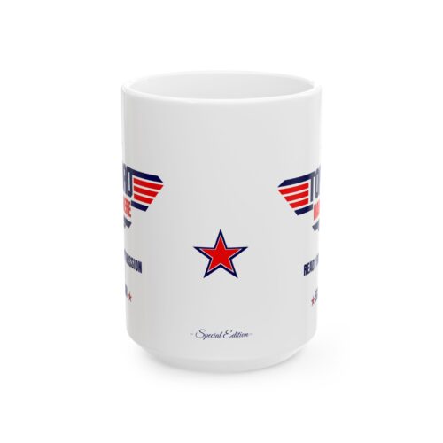 TOP DAD Custom Name and Est. Year -  Father's Day Coffee Mug,  11 or 15oz - Image 2