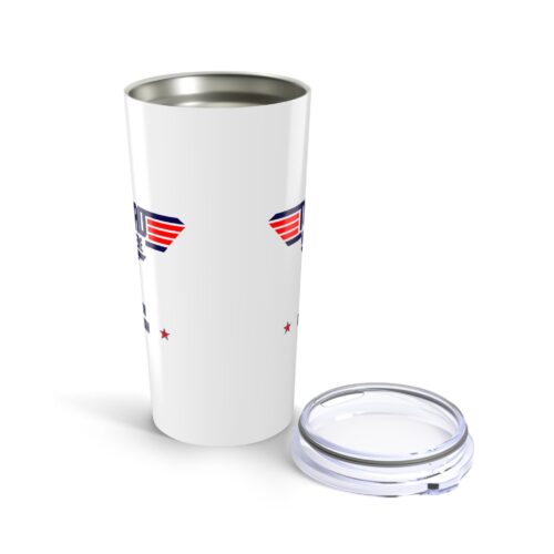 Top Dad & Custom Name Tumbler - Fathers Day Stainless Steel Cup , 20oz - Image 2