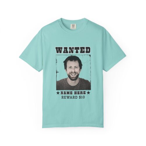 Wanted T-shirt, Custom Photo & Text - Premium Cotton Tee - All sizes - Image 12