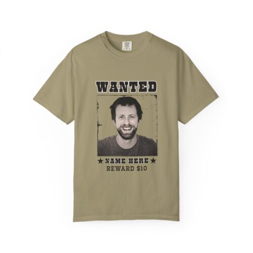 Wanted T-shirt, Custom Photo & Text - Premium Cotton Tee - All sizes - Image 10