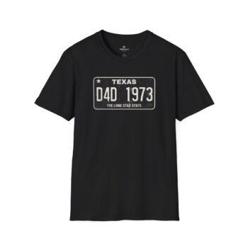 textile Texas T-Shirt Custom Inspired by Vintage License Plates Designs - All Customizable Plate Text Areas Unisex  S to 5XL