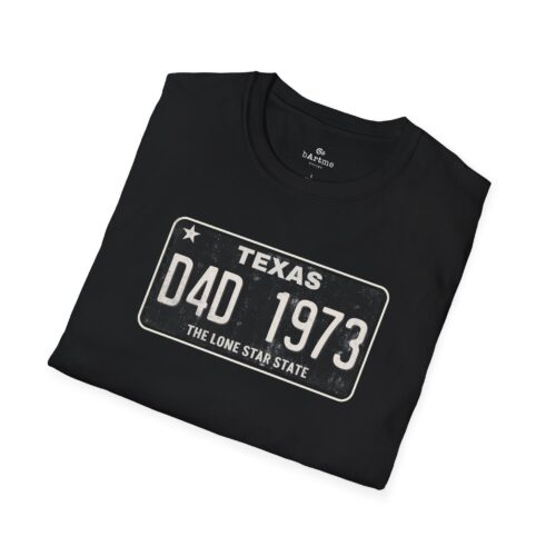 Texas T-Shirt Custom Inspired by Vintage License Plates Designs - All Customizable Plate Text Areas Unisex  S to 5XL - Image 2