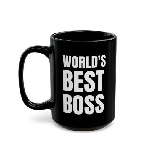 World's Best Boss Mug Custom (Your Office Logo) Personalized Coffee Cup 11, 15oz