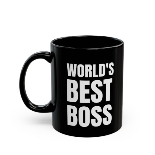 World's Best Boss Mug Custom (Your Office Logo) Personalized Coffee Cup 11, 15oz - Image 4