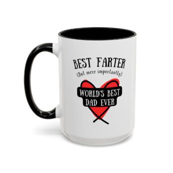 World's Dad Best Farter Ever Mug - Father's Day Funny Coffee Cup, 11oz, 15oz