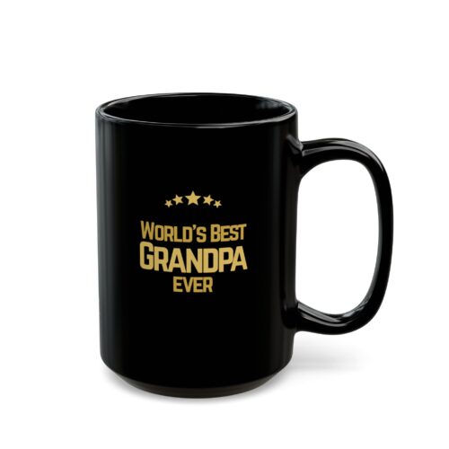 The Grandfather Mug - World's Best Grandpa back Text -  Family's Legacy Coffee Cup - Large 15oz - Image 2