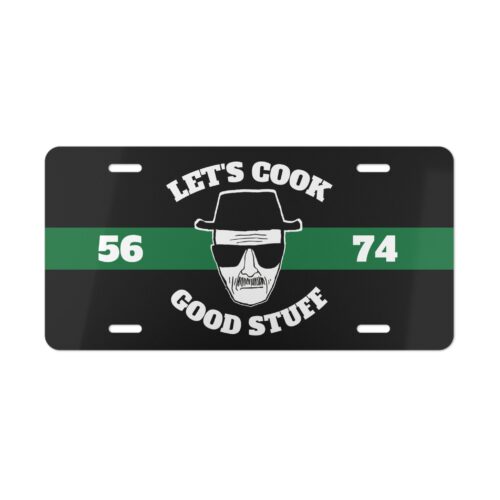 Breaking Bad Custom Car License Vanity Plate - For Automotive or Kitchen Deco - Personalized Gift - 12x6"
