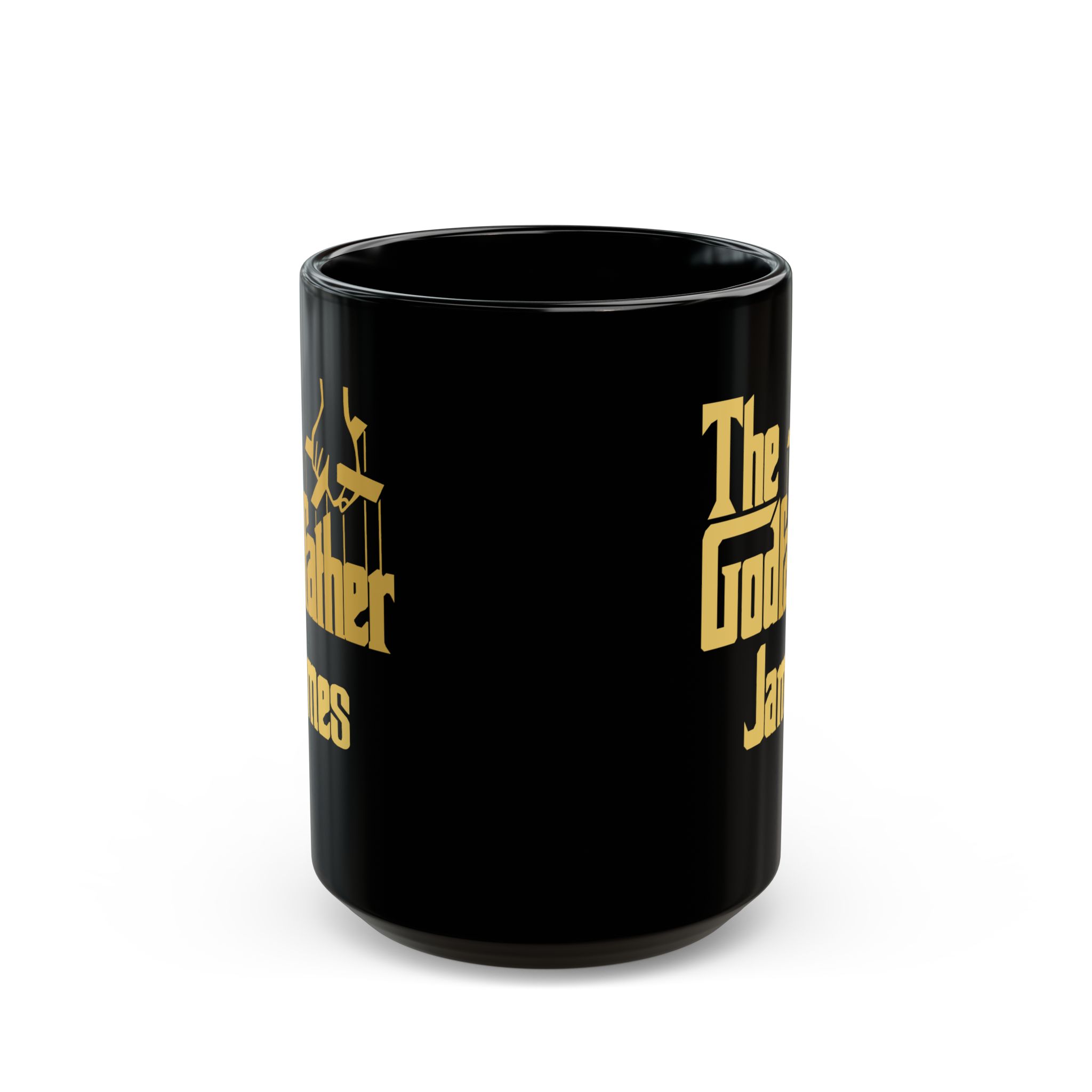 The Godfather Mug & Custom Name - Black Coffee Cup 11oz, 15oz The Godfather Mug & Custom Name - Black Coffee Cup 11oz, 15oz - Image 4