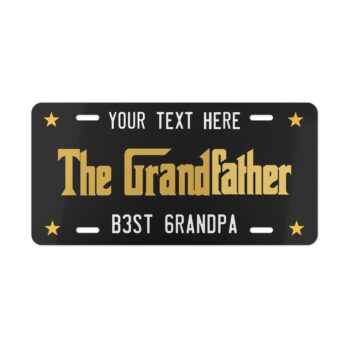 Vanity Plates The Grandfather Custom Vanity Plate - Grandpa Sign - perfect size to decorate any vehicle, door or wall  12" × 6"