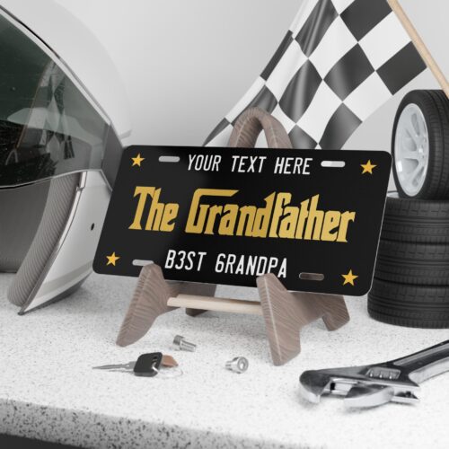 The Grandfather Custom Vanity Plate - Grandpa Sign - perfect size to decorate any vehicle, door or wall  12" × 6" - Image 2