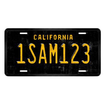 Custom Vintage Vanity Plate - California Style  Retro License Plate –  Personalized Metal Sign  12x6"