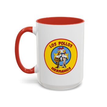 Los Pollos Hermanos Mug & Custom Back Text - Funny Coffee Cup 15oz