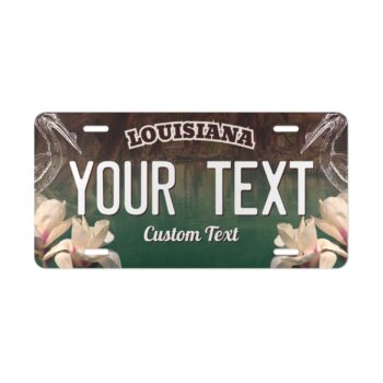 Louisiana License Car Vanity Plate – Custom Text Personalized Metal Sign 12x6"