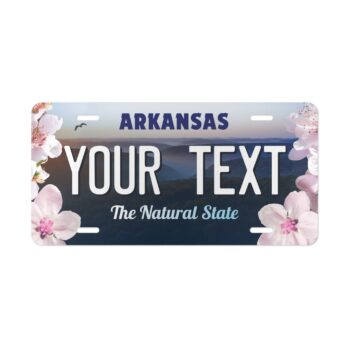 Arkansas Car License Plate – Personalized Vanity Tag Metal Plate  12x6"