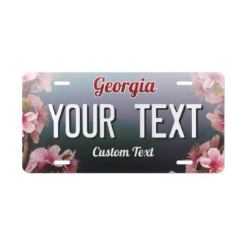 Georgia Car License Plate – Personalized Vanity Tag – Custom  Metal Plate  12x6"