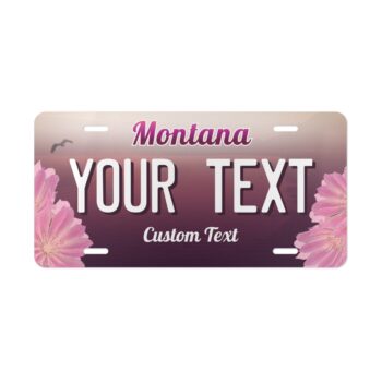 Montana Custom Vanity Plate – Personalized Vanity Tag –  Car License or Decor Personalized - Metal 12x6"