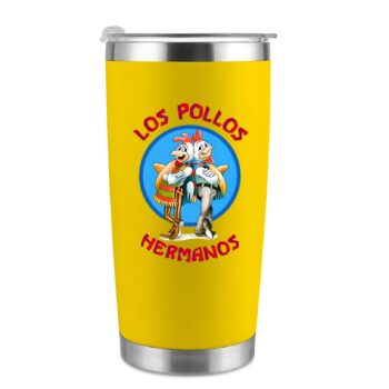 Los Pollos Hermanos 20oz Tumbler with Lid and Straw (Made in USA)