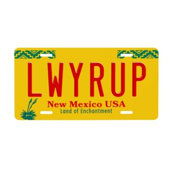 Better Call Saul Custom License Plate LWYRUP Lawyer  Name - Add a State & Attorney Name, Firm - Front of Car or Office Display Sign - Decorative Metal Tag