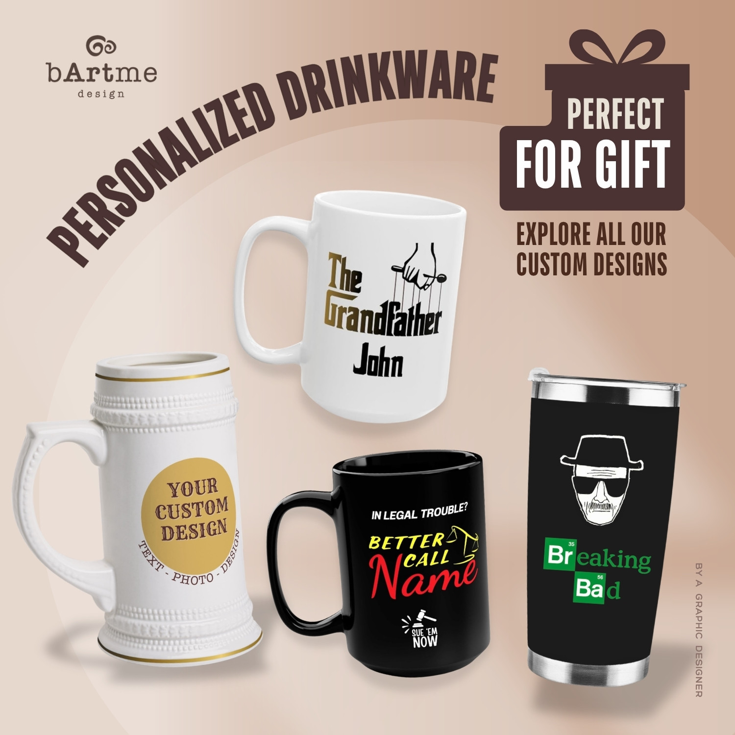 Breaking Bad Mug - Heisenberg Black Coffee Cup 11oz Breaking Bad Mug - Heisenberg Black Coffee Cup 11oz - Image 4